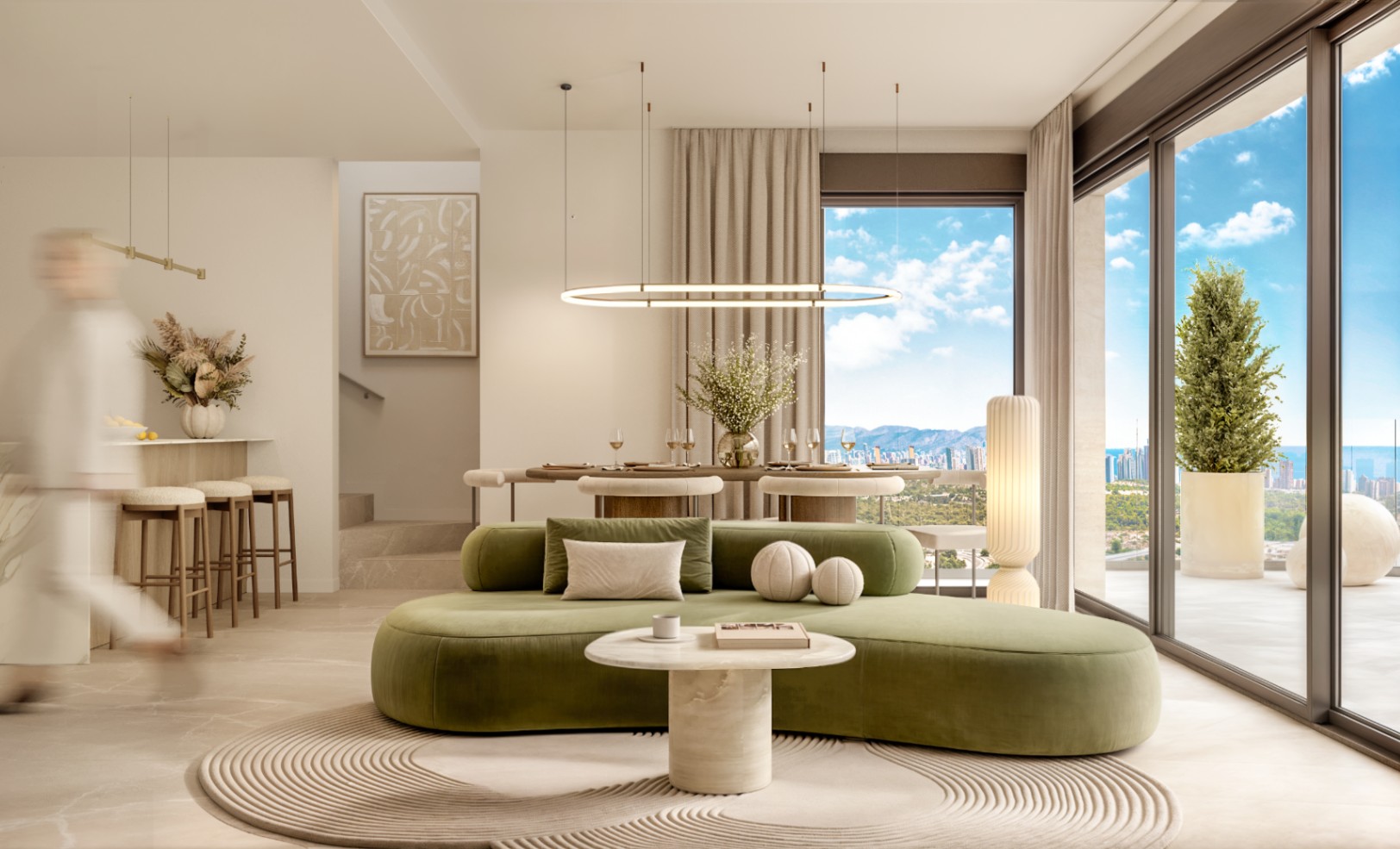 Villa de 3 chambres avec piscine privée à Sierra Cortina avec vue sur la mer de Benidorm.