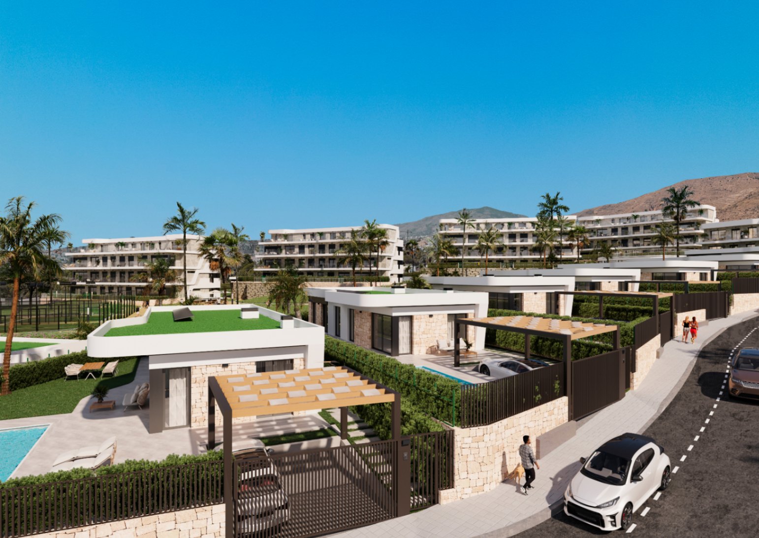 Villa de 3 chambres avec piscine privée à Sierra Cortina avec vue sur la mer de Benidorm.