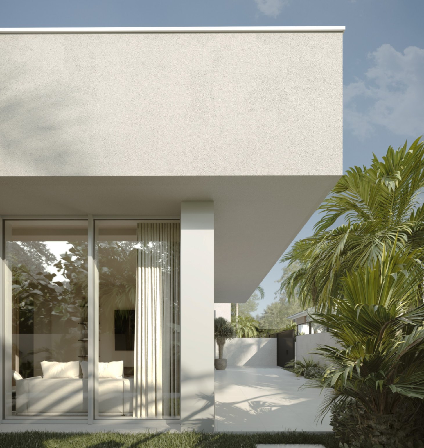 Villa contemporaine à Dénia dans une communauté privée avec piscine propre.