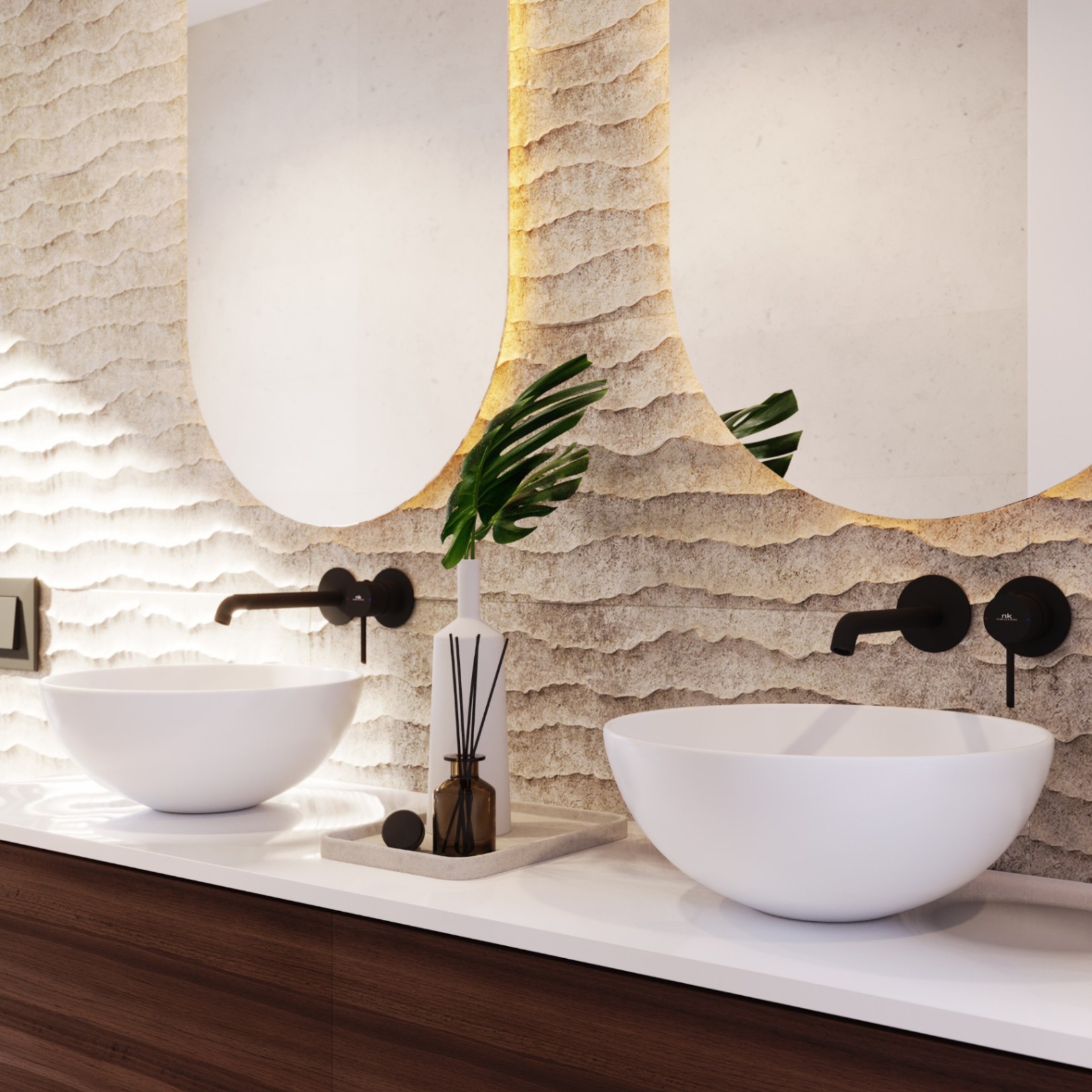 Single-story detached villa with contemporary Mediterranean design near Benidorm.