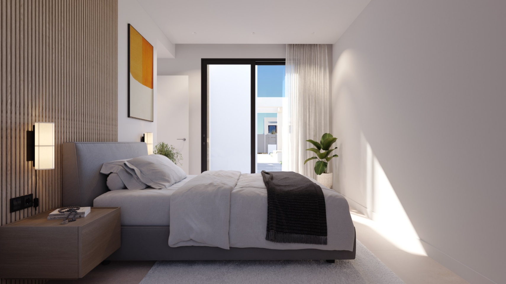 Single-story detached villa with contemporary Mediterranean design near Benidorm.