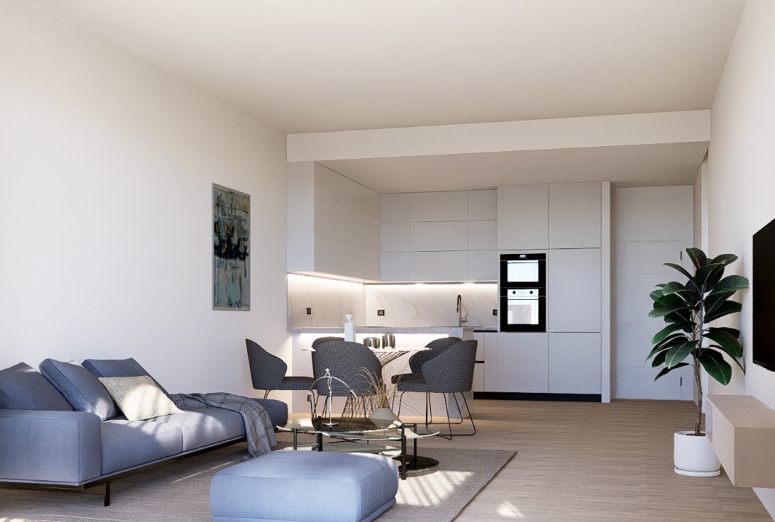 Apartamento cerca de Benidorm con vistas al mar