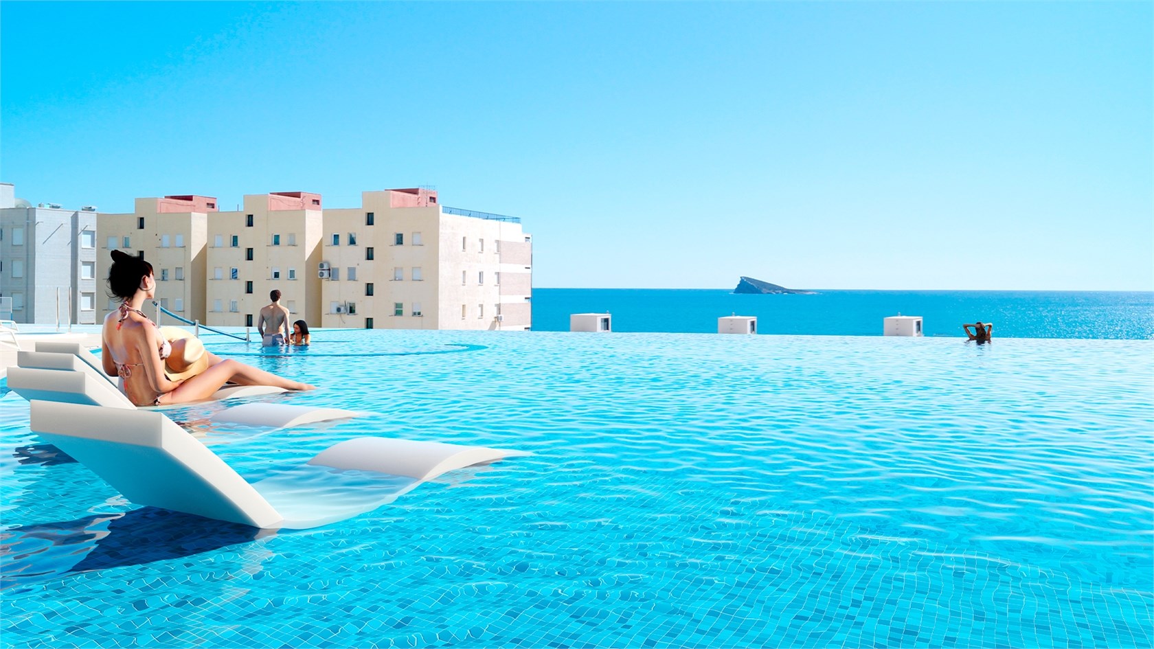 3 Bedroom Residences in Benidorm, Steps from Poniente Beach