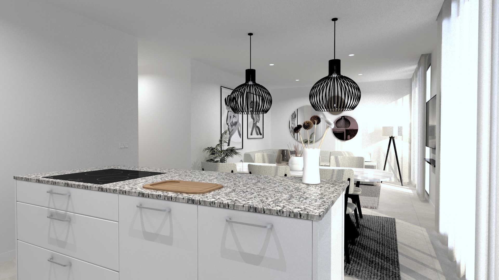 Apartments on the 2nd floor in Dénia, New Construction
