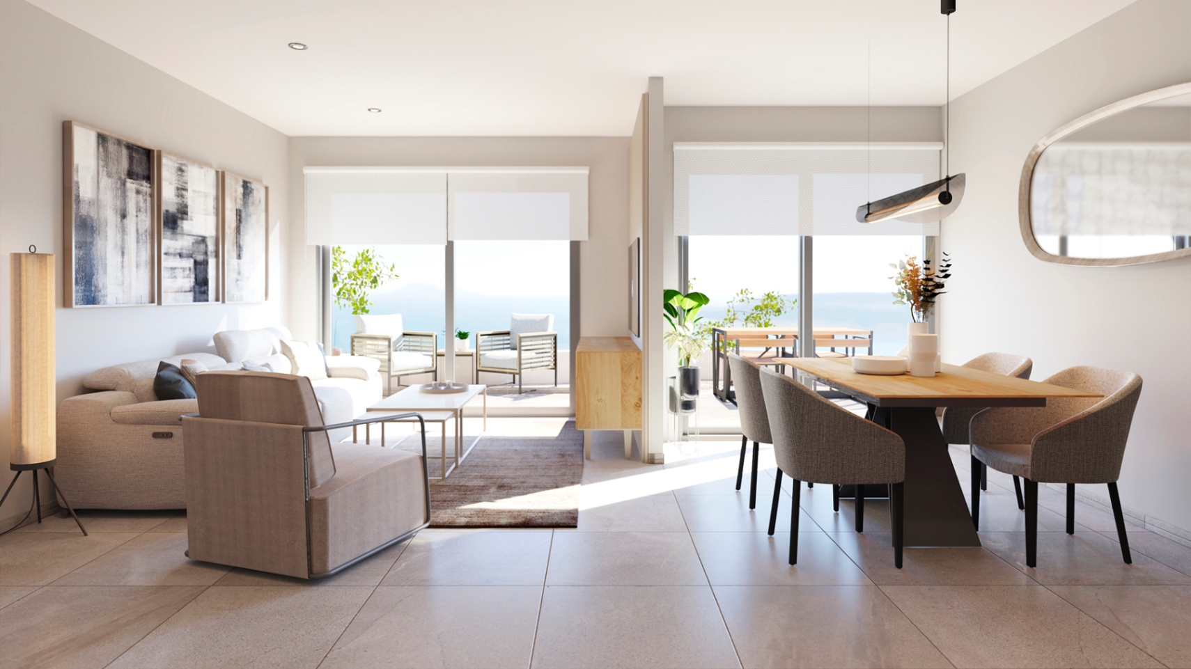 Appartements neufs à seulement 300 mètres de la plage.
