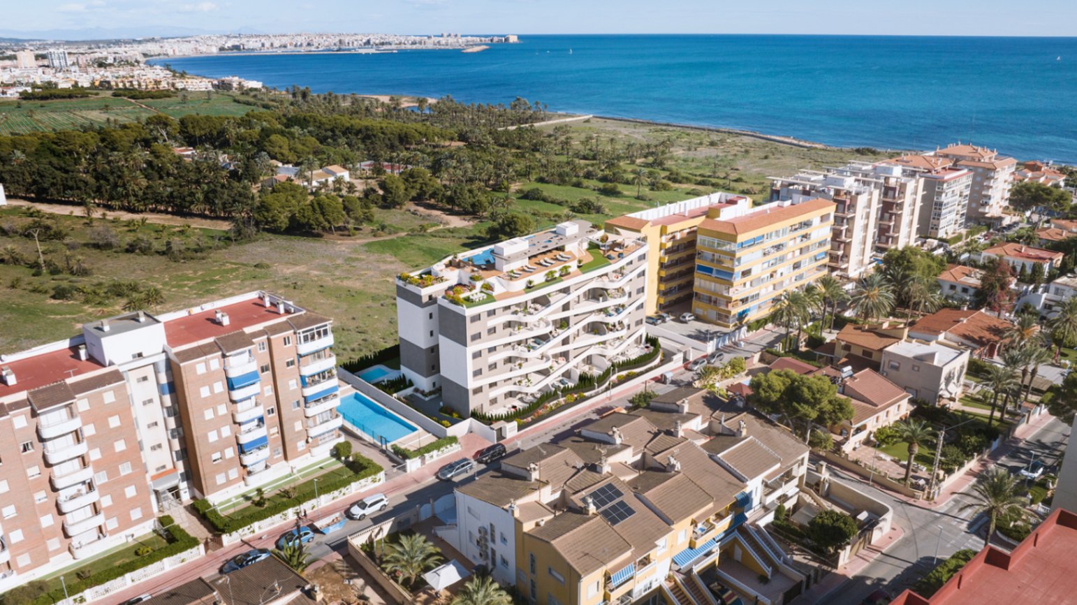 Appartements neufs à seulement 300 mètres de la plage.