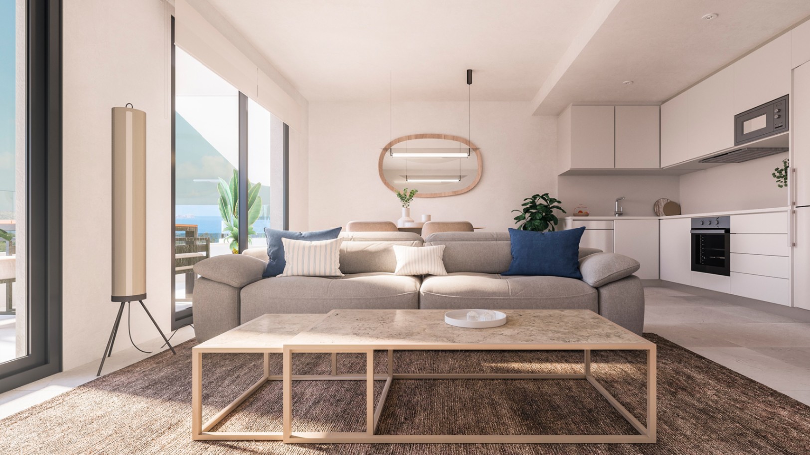 Appartements neufs à seulement 300 mètres de la plage.