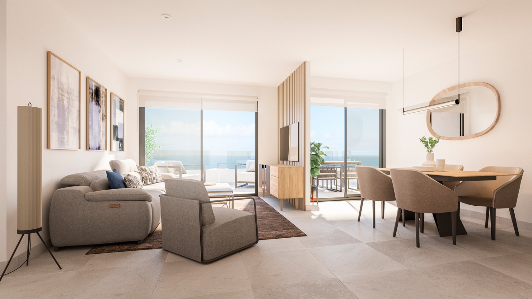 Appartements neufs à seulement 300 mètres de la plage.