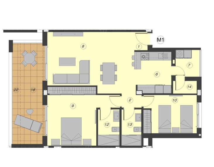 Apartment til salg i Estepona, Málaga