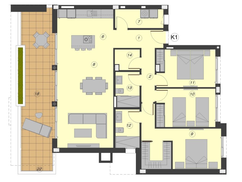 Apartment till försäljning i Estepona, Málaga