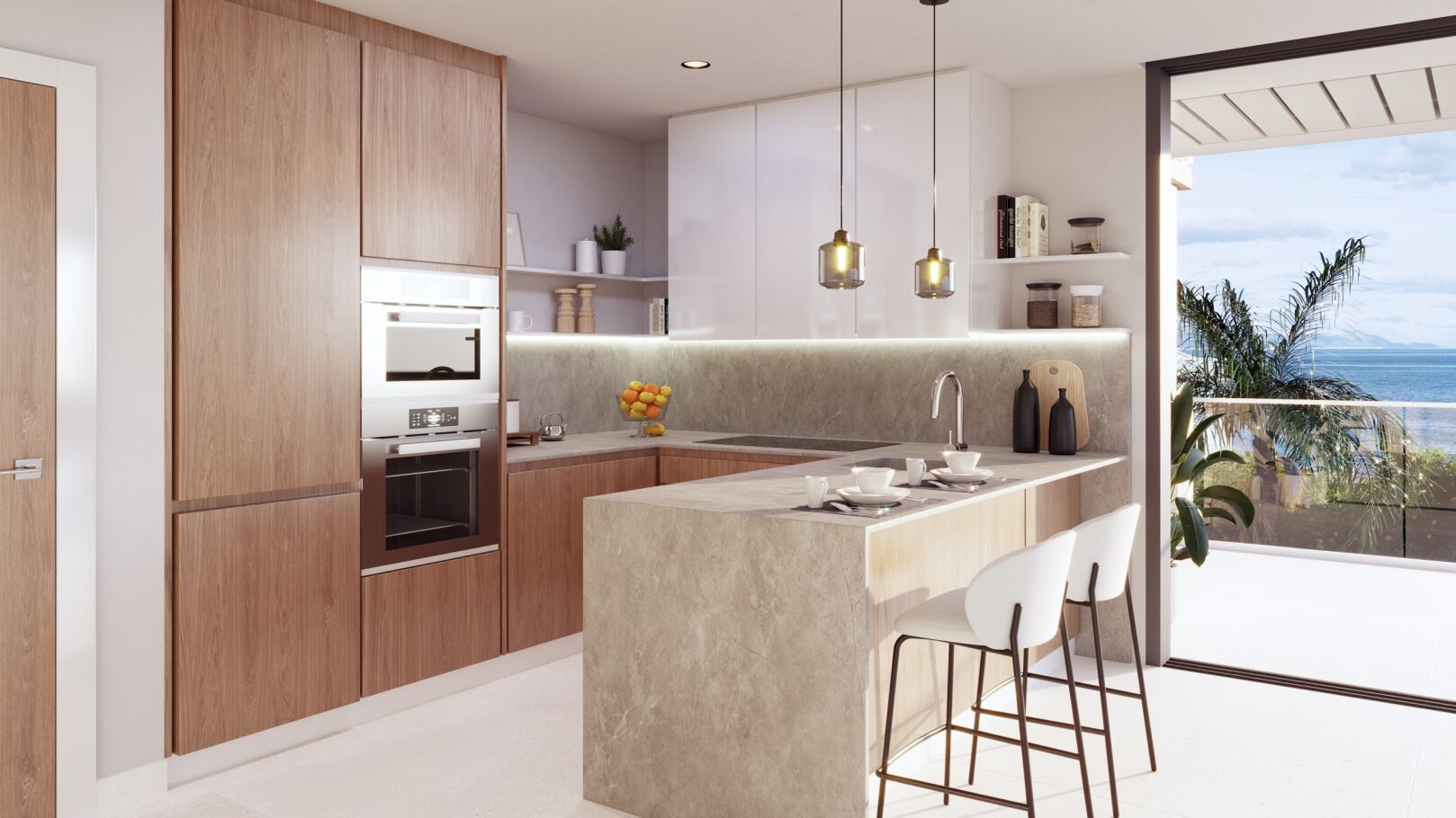 Appartement de 3 chambres au 1er étage en première ligne à Denia