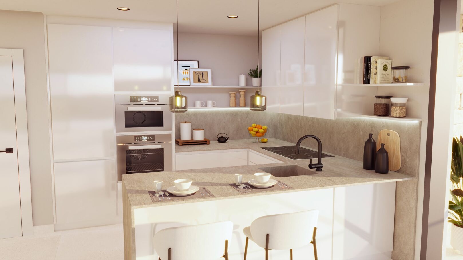 Appartement de 3 chambres au 1er étage en première ligne à Denia