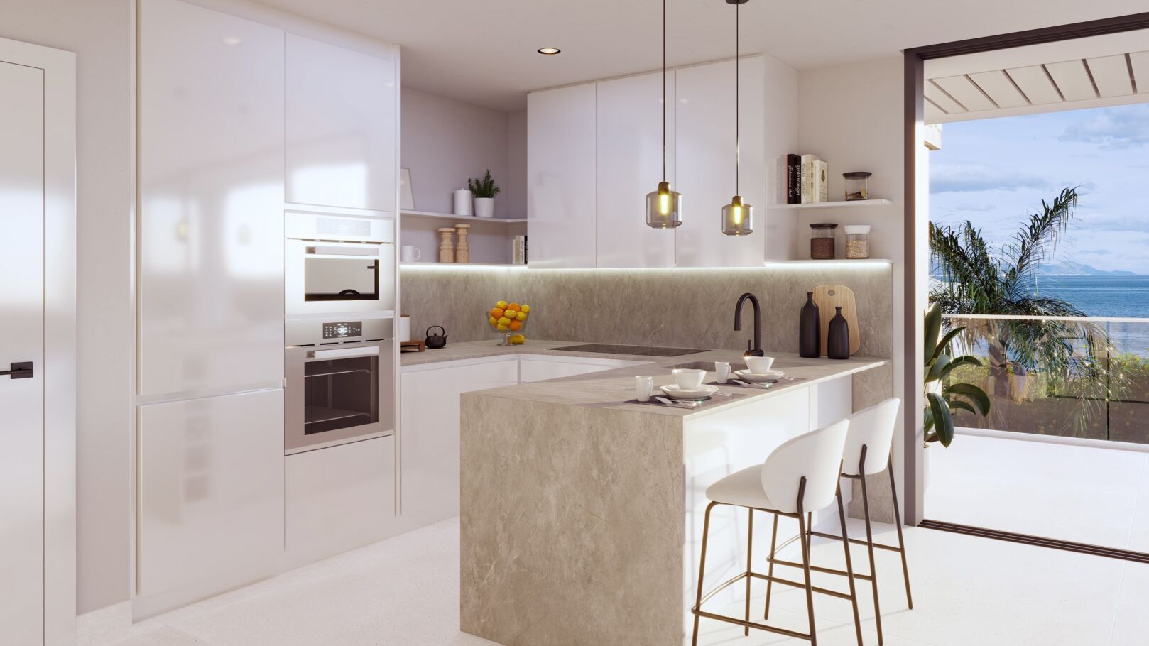 Appartement de 3 chambres au 1er étage en première ligne à Denia