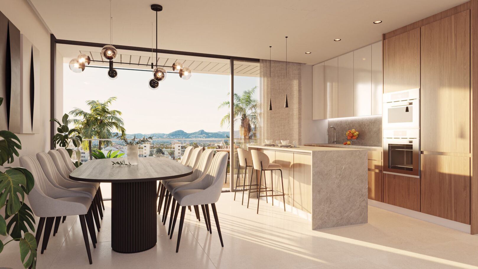 Appartement de 3 chambres au 1er étage en première ligne à Denia