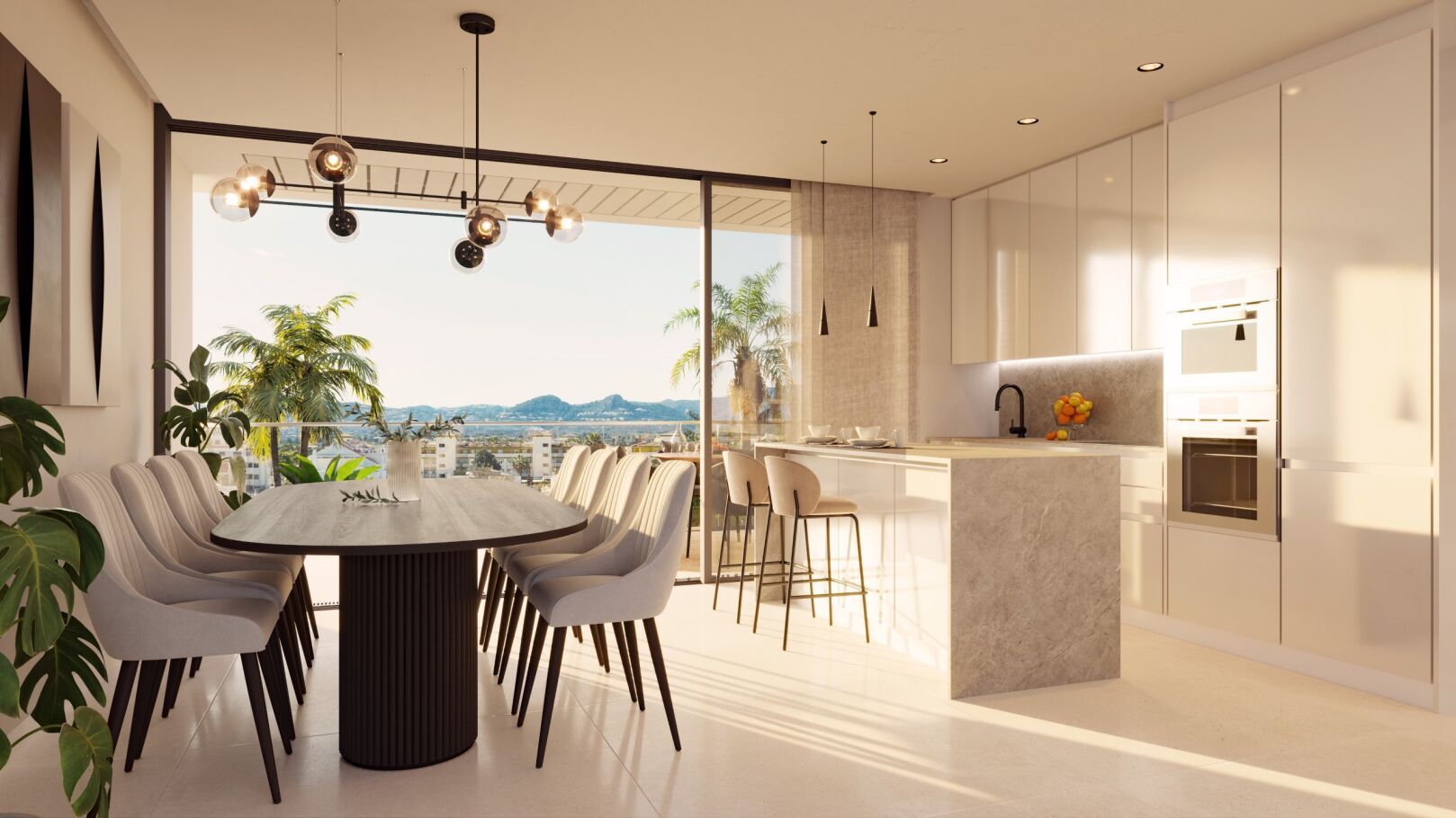 Appartement de 3 chambres au 1er étage en première ligne à Denia