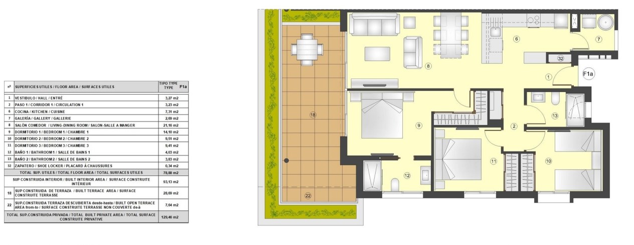 Apartament z 3 sypialniami w ekskluzywnym osiedlu Torrevieja