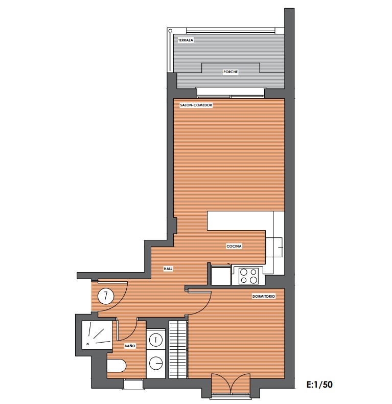 1 bedroom apartment on the first floor, Dénia