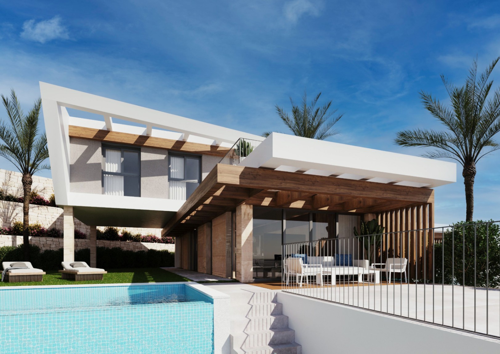 Chalet de 3 dormitorios de obra nueva en Polop