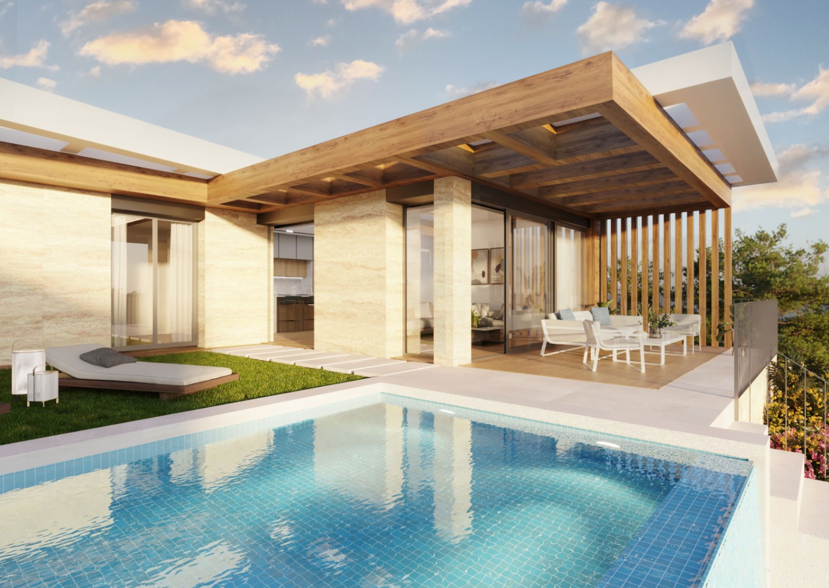 Chalet de 3 dormitorios de obra nueva en Polop