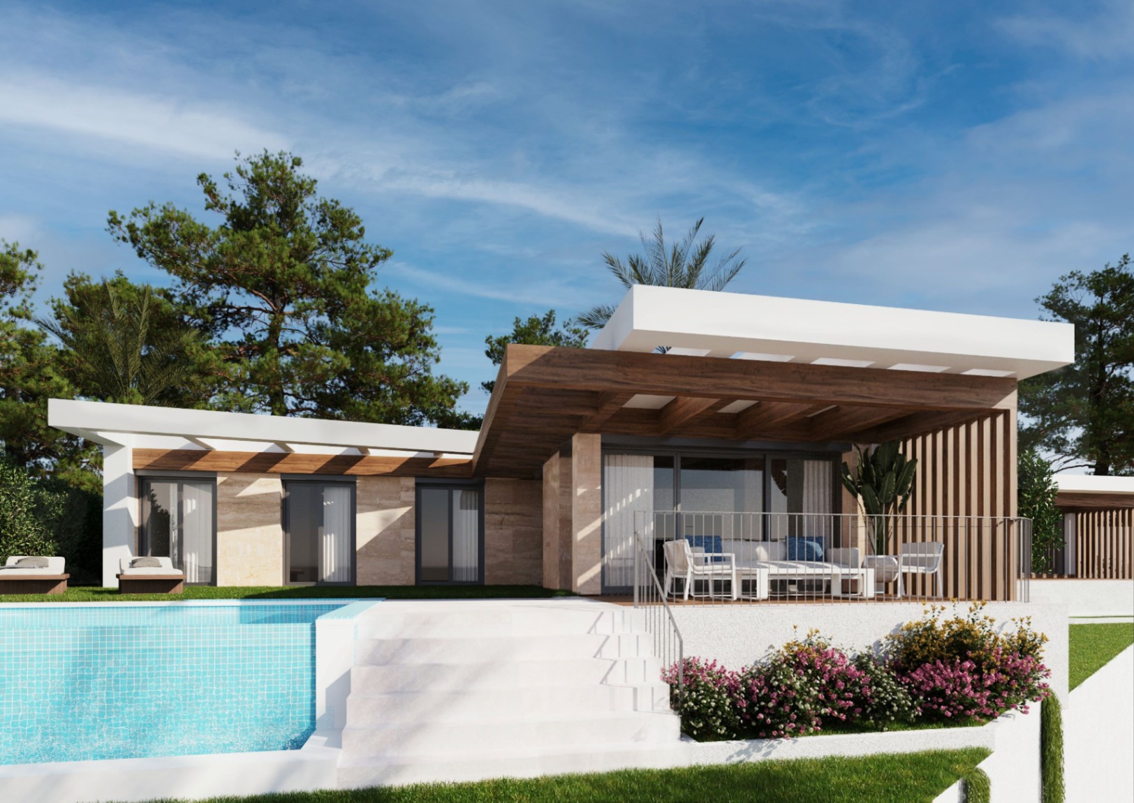 Chalet de 3 dormitorios de obra nueva en Polop