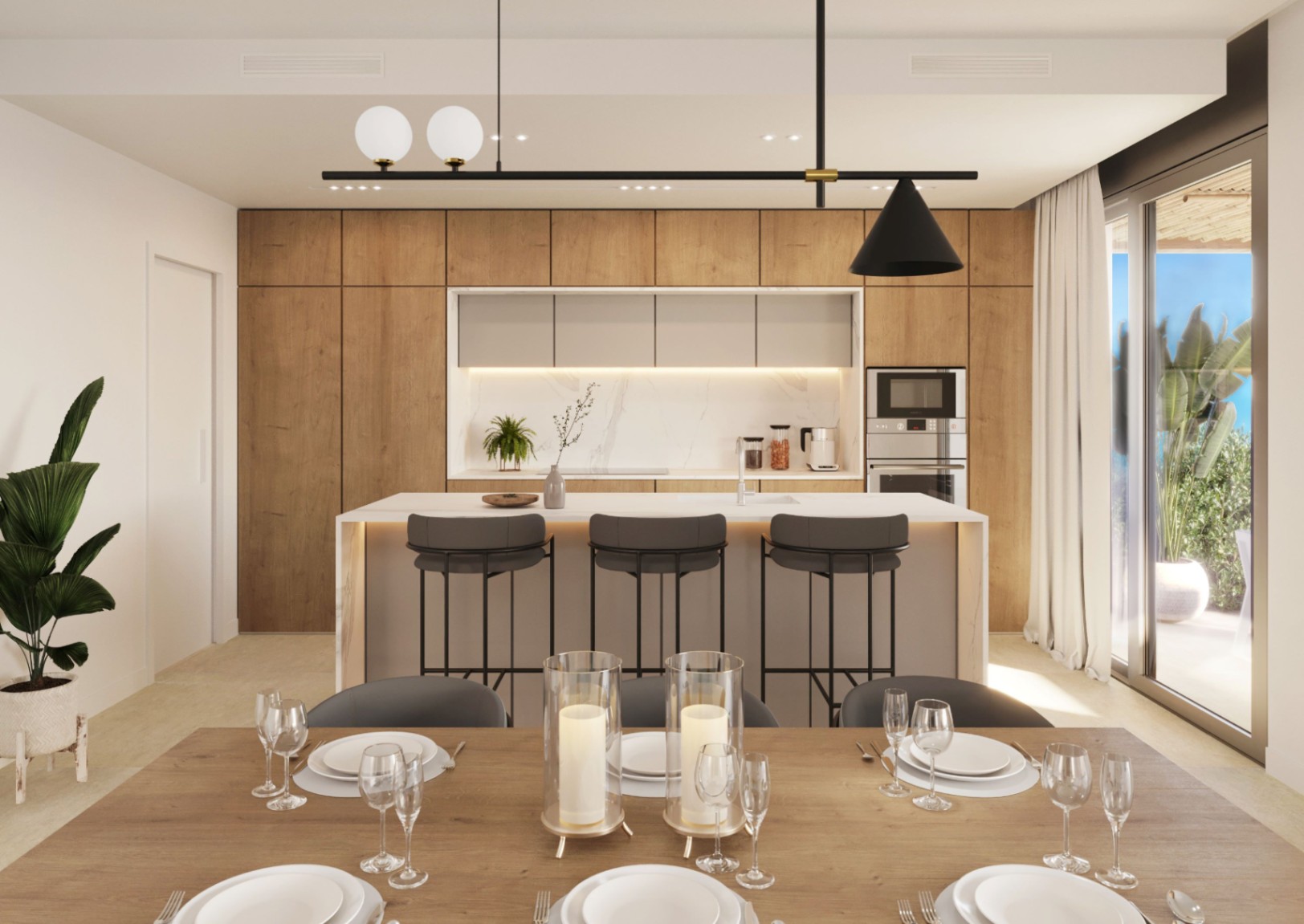 Chalet de 3 dormitorios de obra nueva en Polop