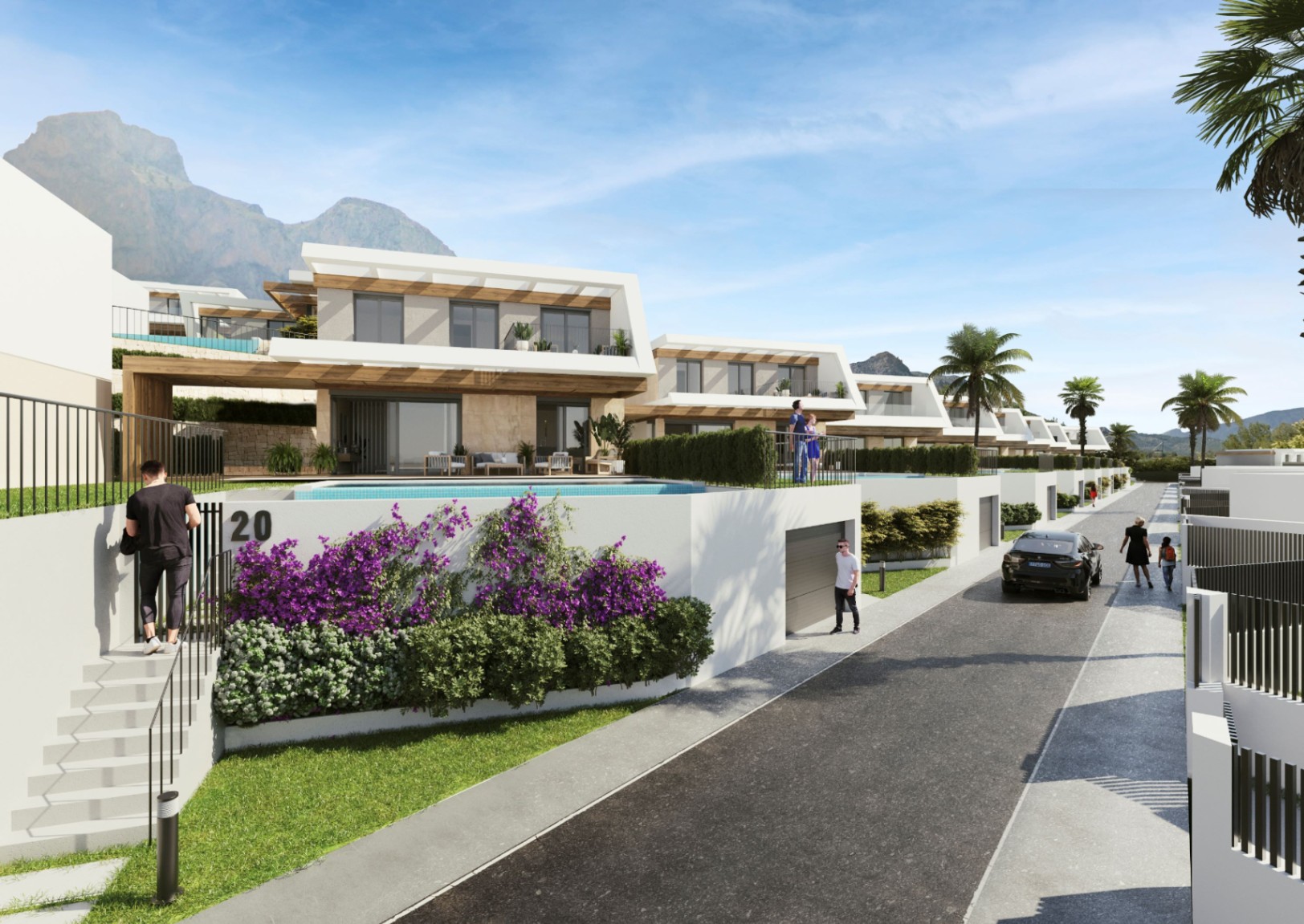 Chalet de 3 dormitorios de obra nueva en Polop