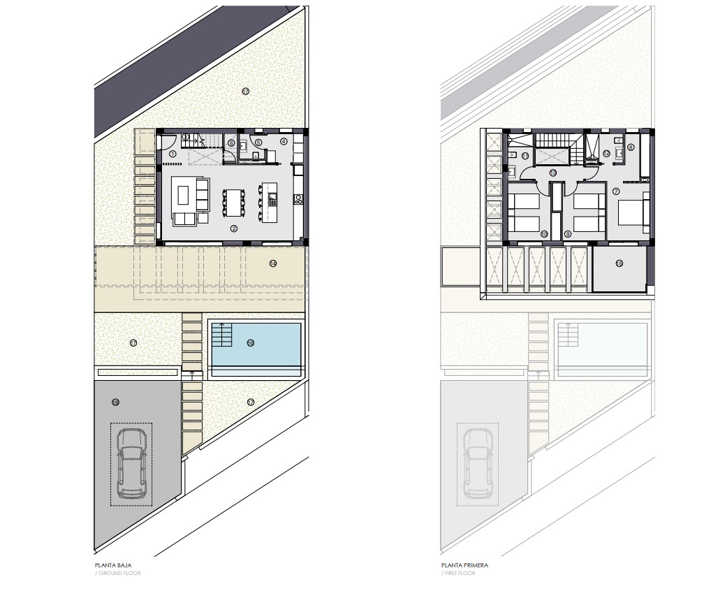 Chalet de 3 dormitorios de obra nueva en Polop