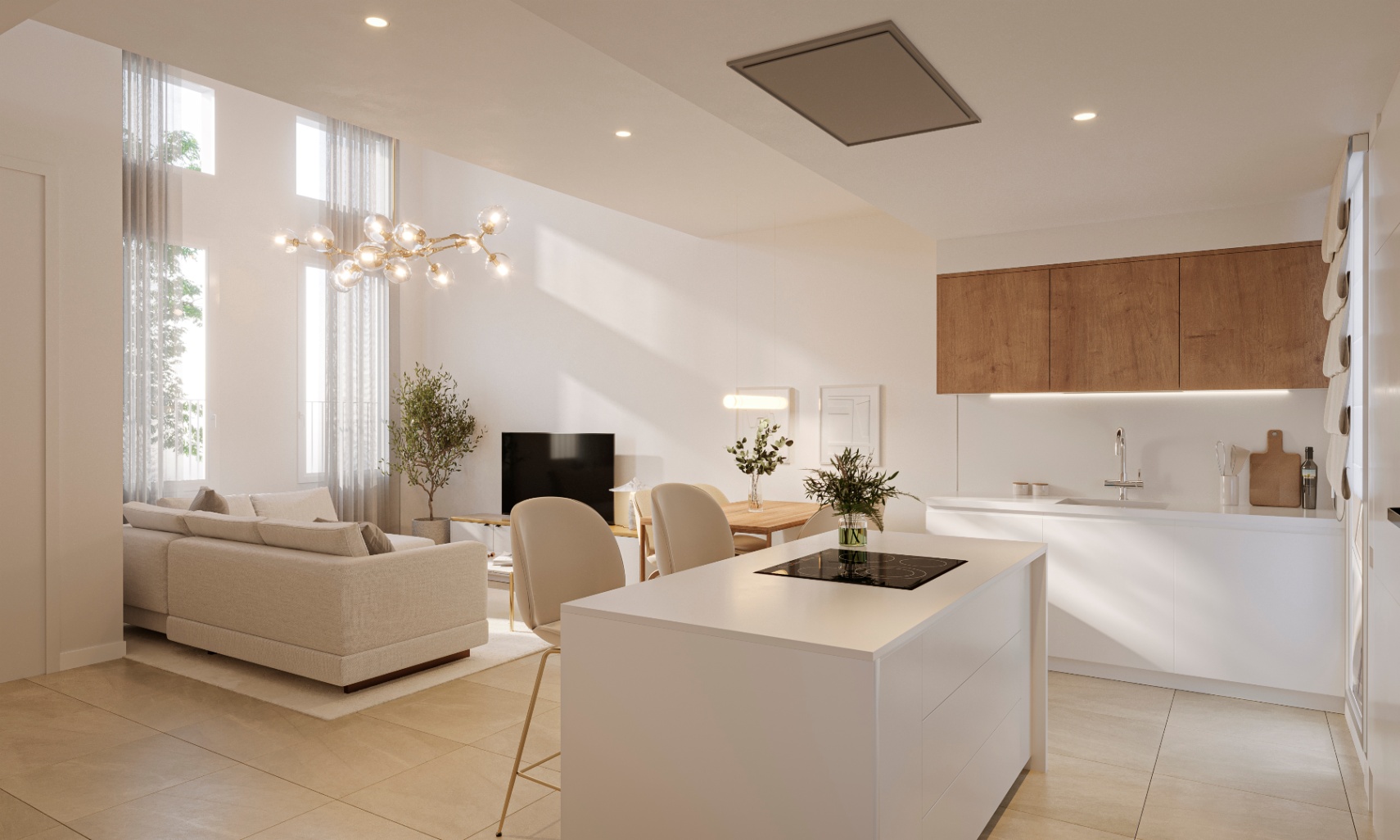 Appartement de 3 chambres au 1er étage dans le centre de Valence