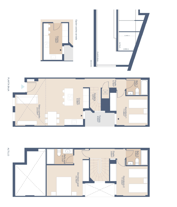 Appartement de 3 chambres au 1er étage dans le centre de Valence