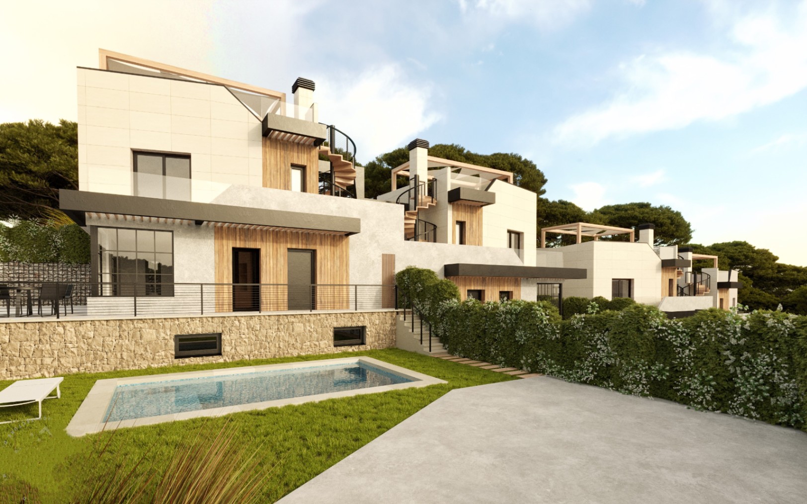 Villas neuves à Polop avec 3 chambres