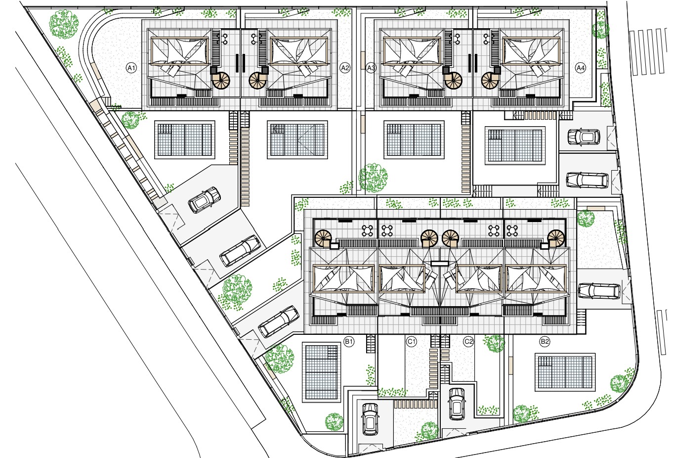 Villas neuves à Polop avec 3 chambres