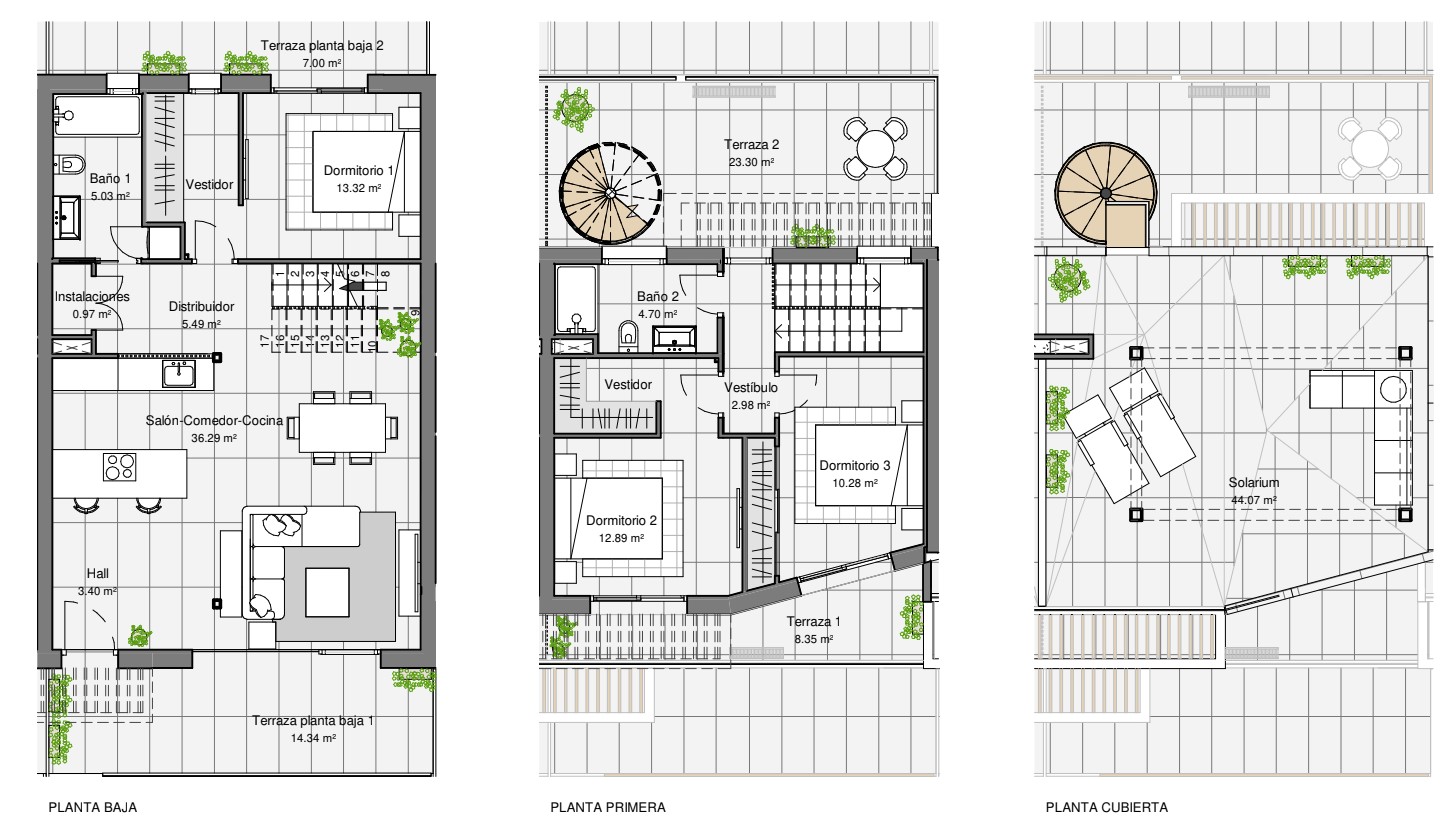 Villas neuves à Polop avec 3 chambres