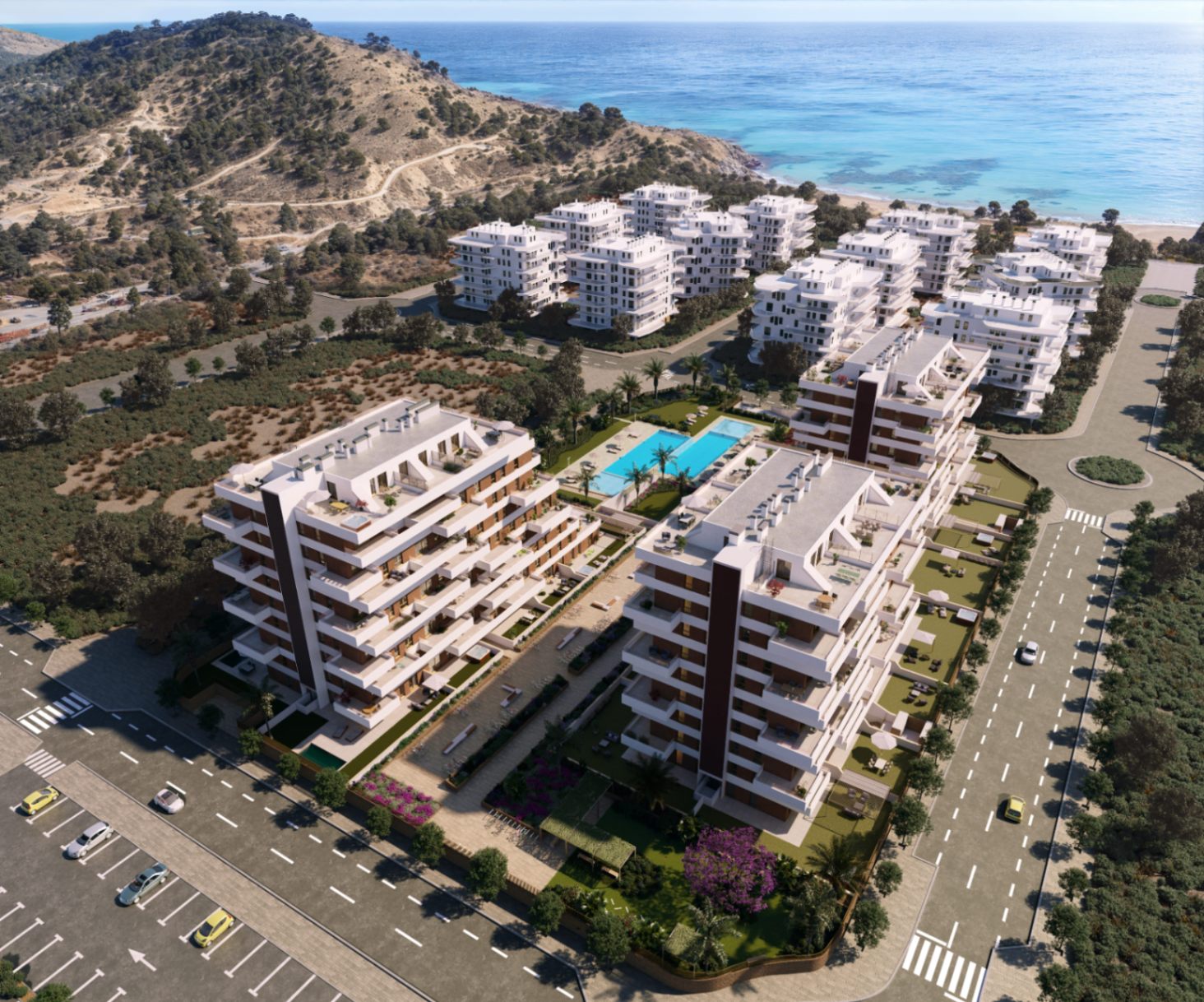 Appartement neuf de 4 chambres à 100 m de la plage à Villajoyosa