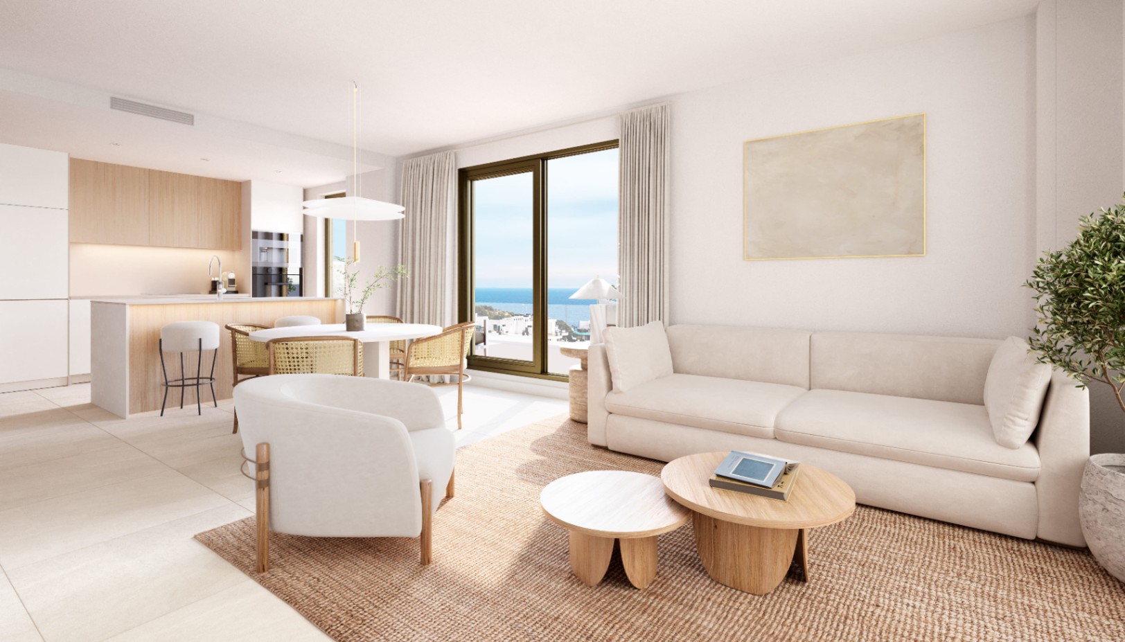 Appartement neuf de 4 chambres à 100 m de la plage à Villajoyosa