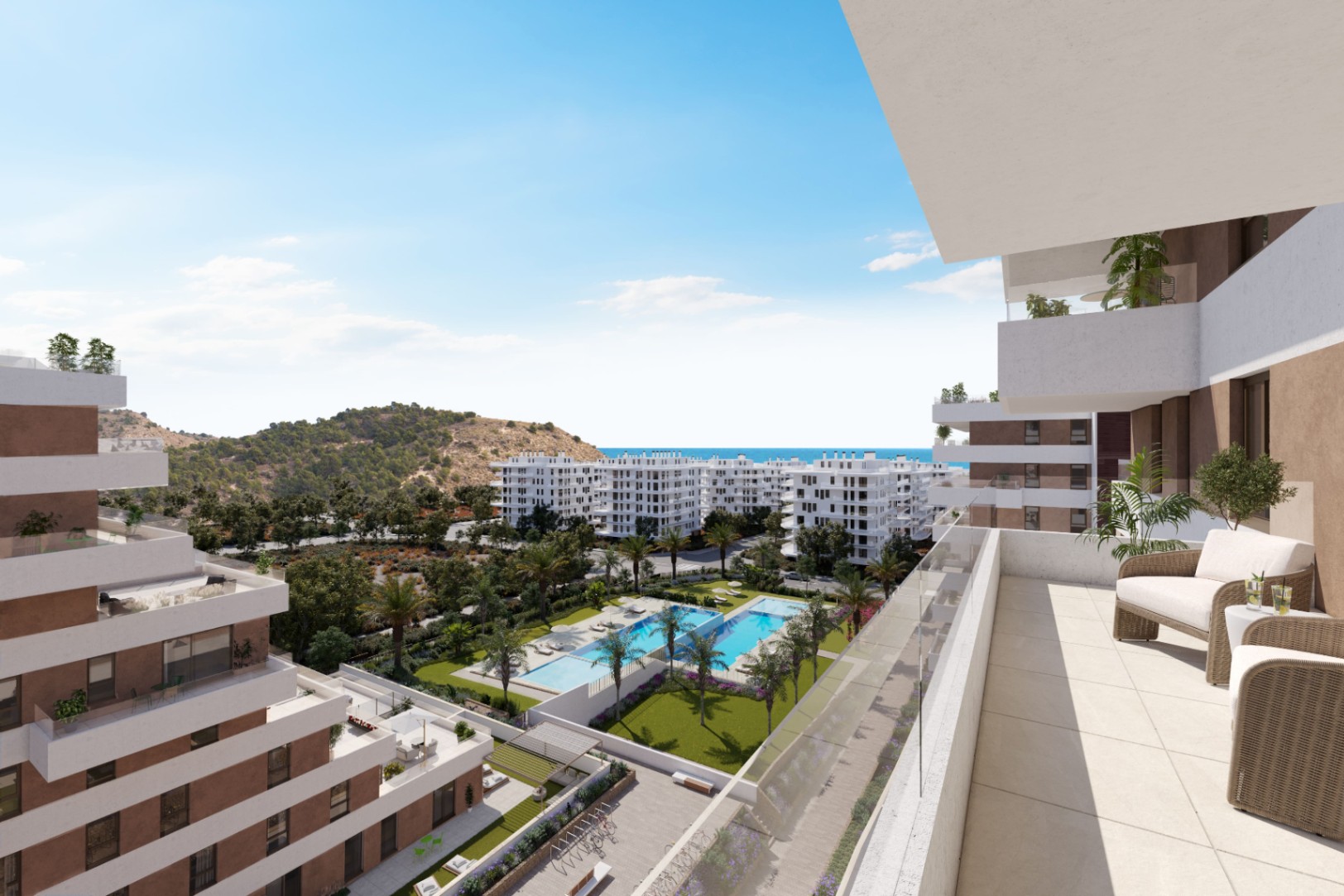 Appartement neuf de 4 chambres à 100 m de la plage à Villajoyosa