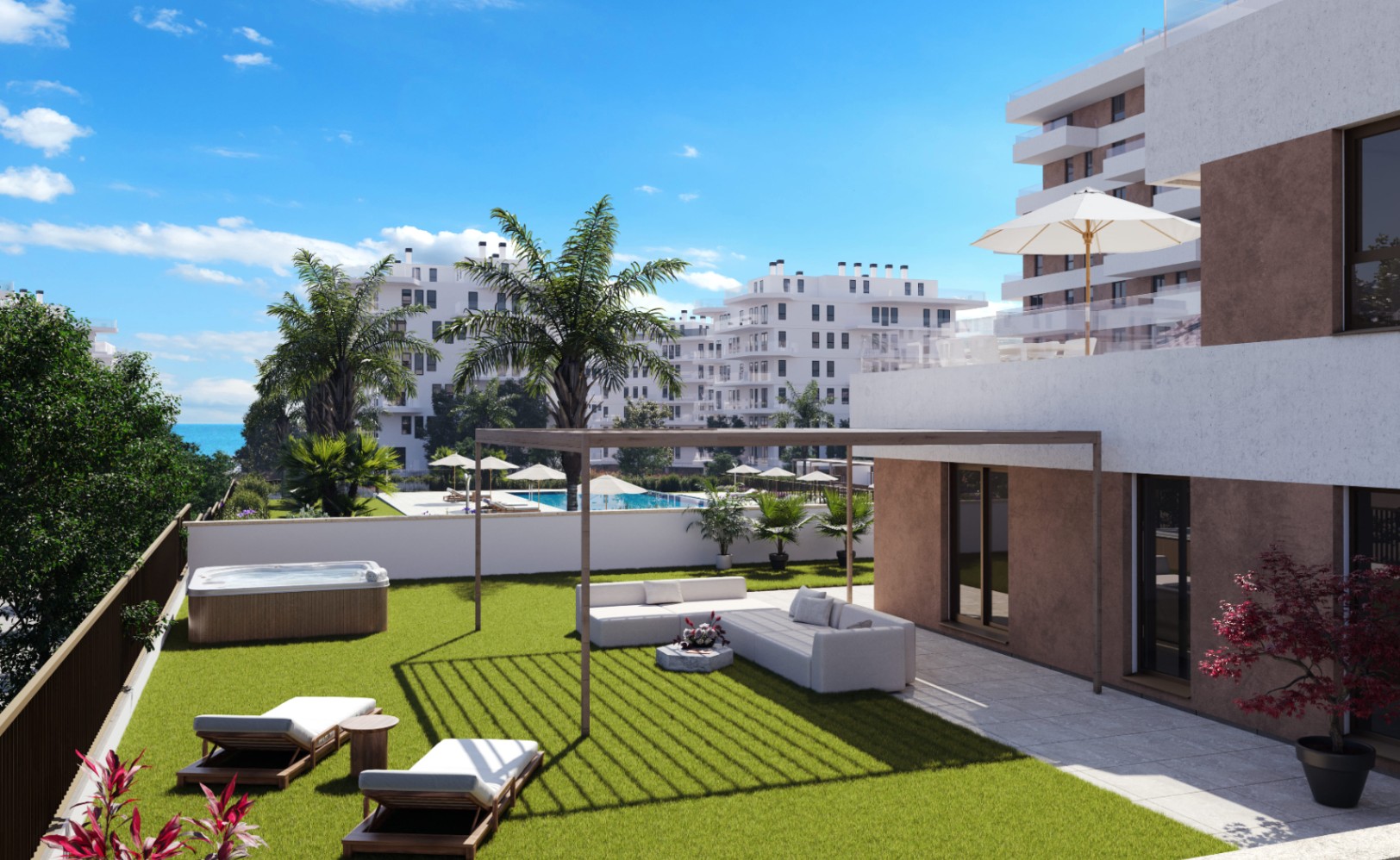 Appartement neuf de 4 chambres à 100 m de la plage à Villajoyosa