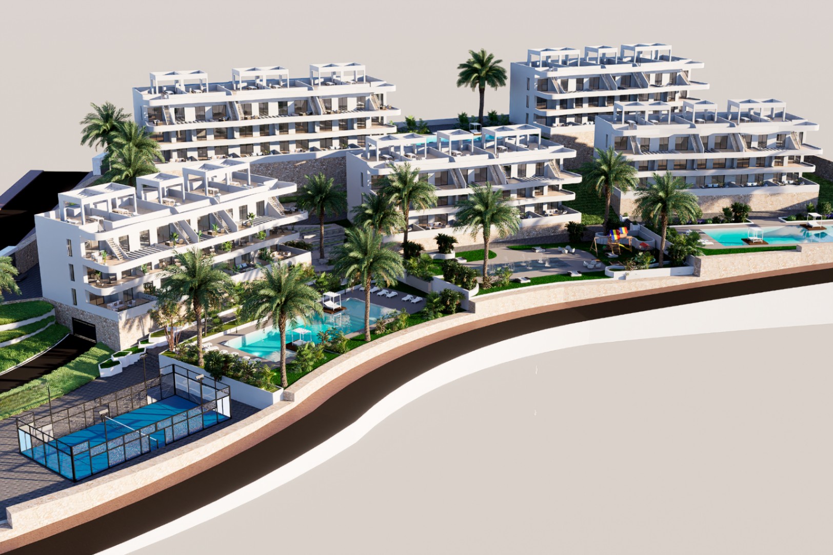 Appartement de 2 chambres au rez-de-chaussée à Finestrat