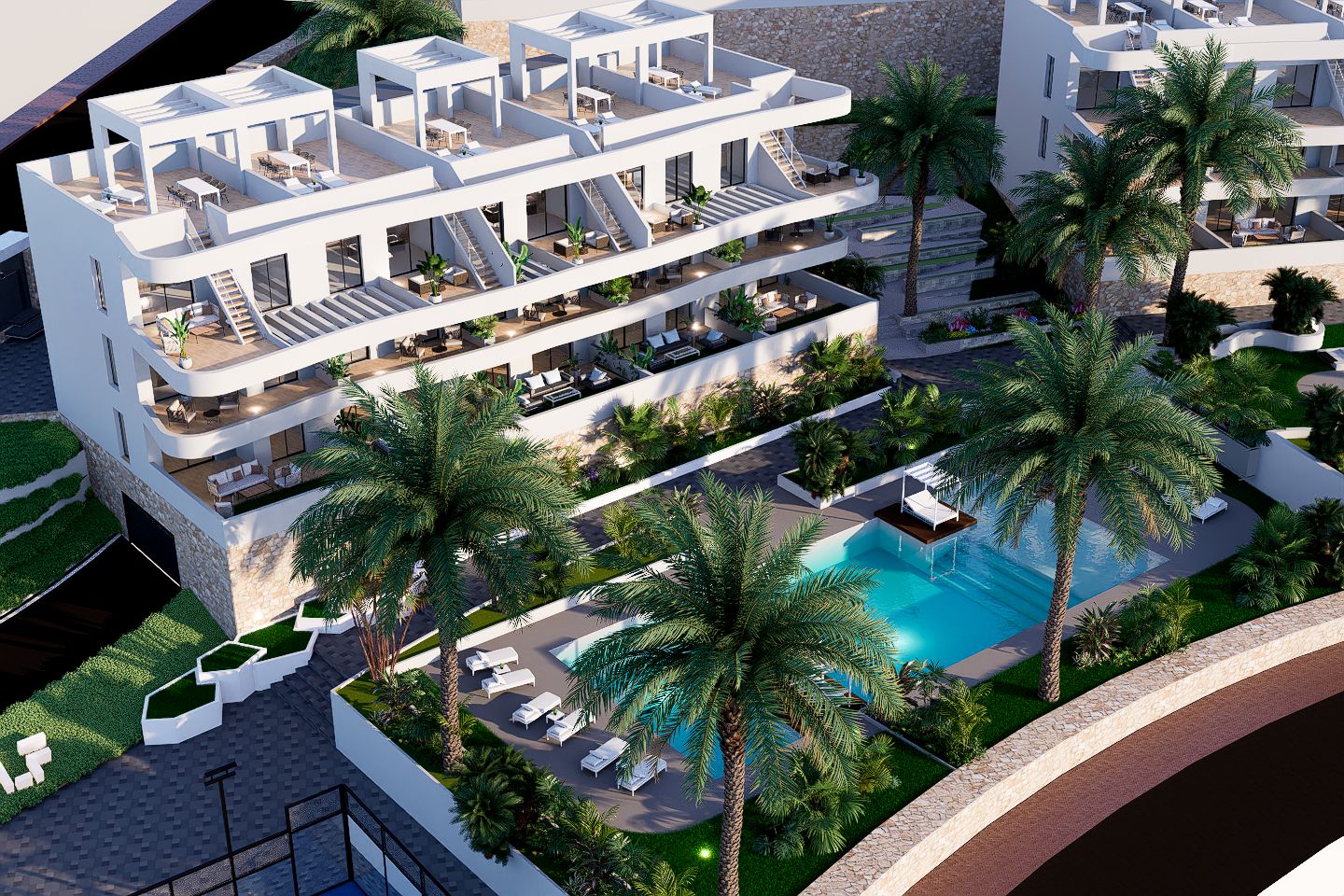 Appartement de 2 chambres au premier étage à Finestrat