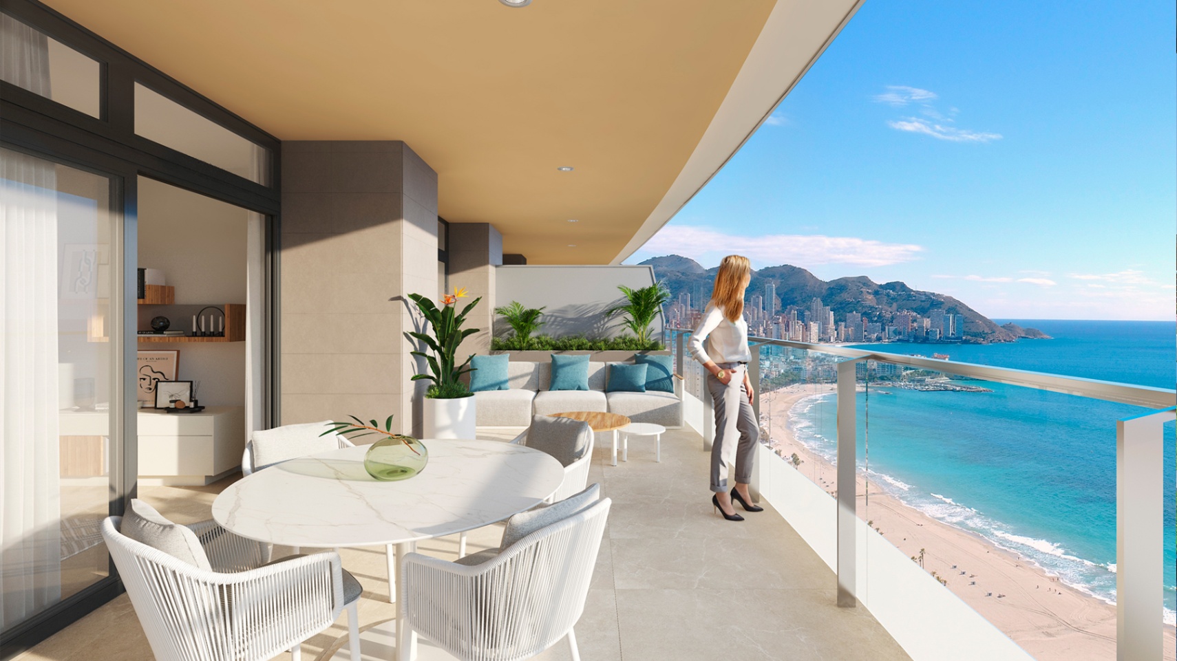 Appartement de luxe sur la plage de Poniente, Benidorm