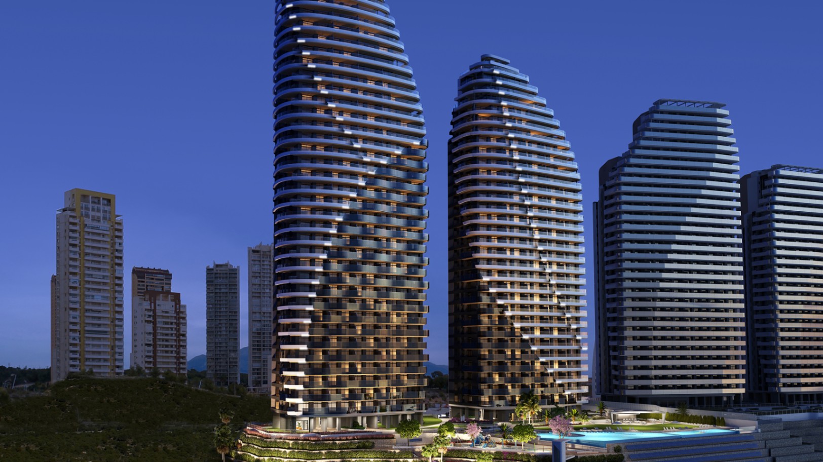 Appartement de luxe sur la plage de Poniente, Benidorm