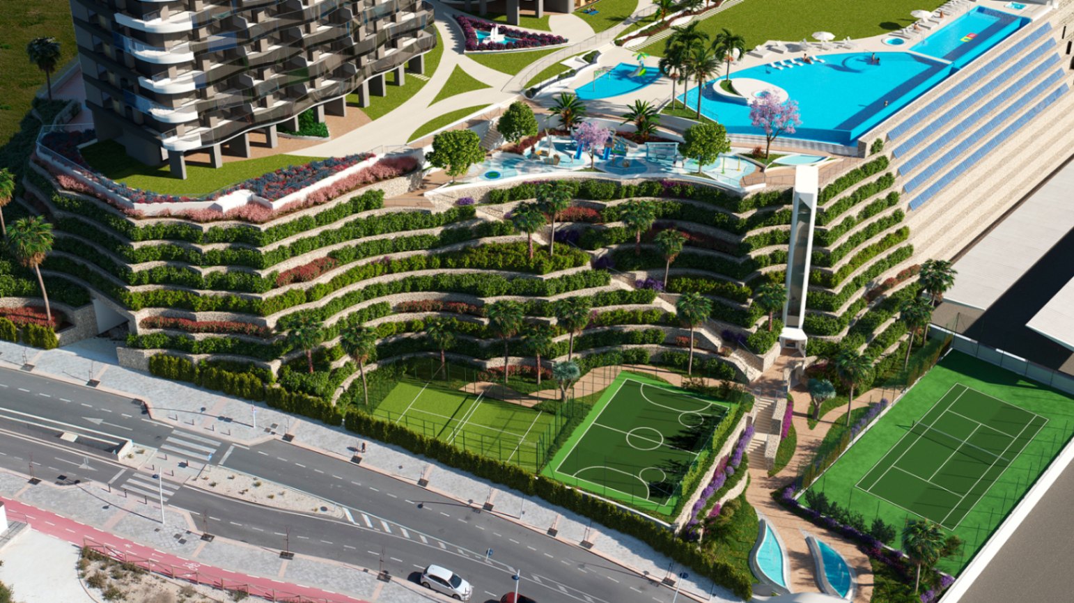 Appartement de luxe de 4 chambres sur la plage de Poniente à Benidorm