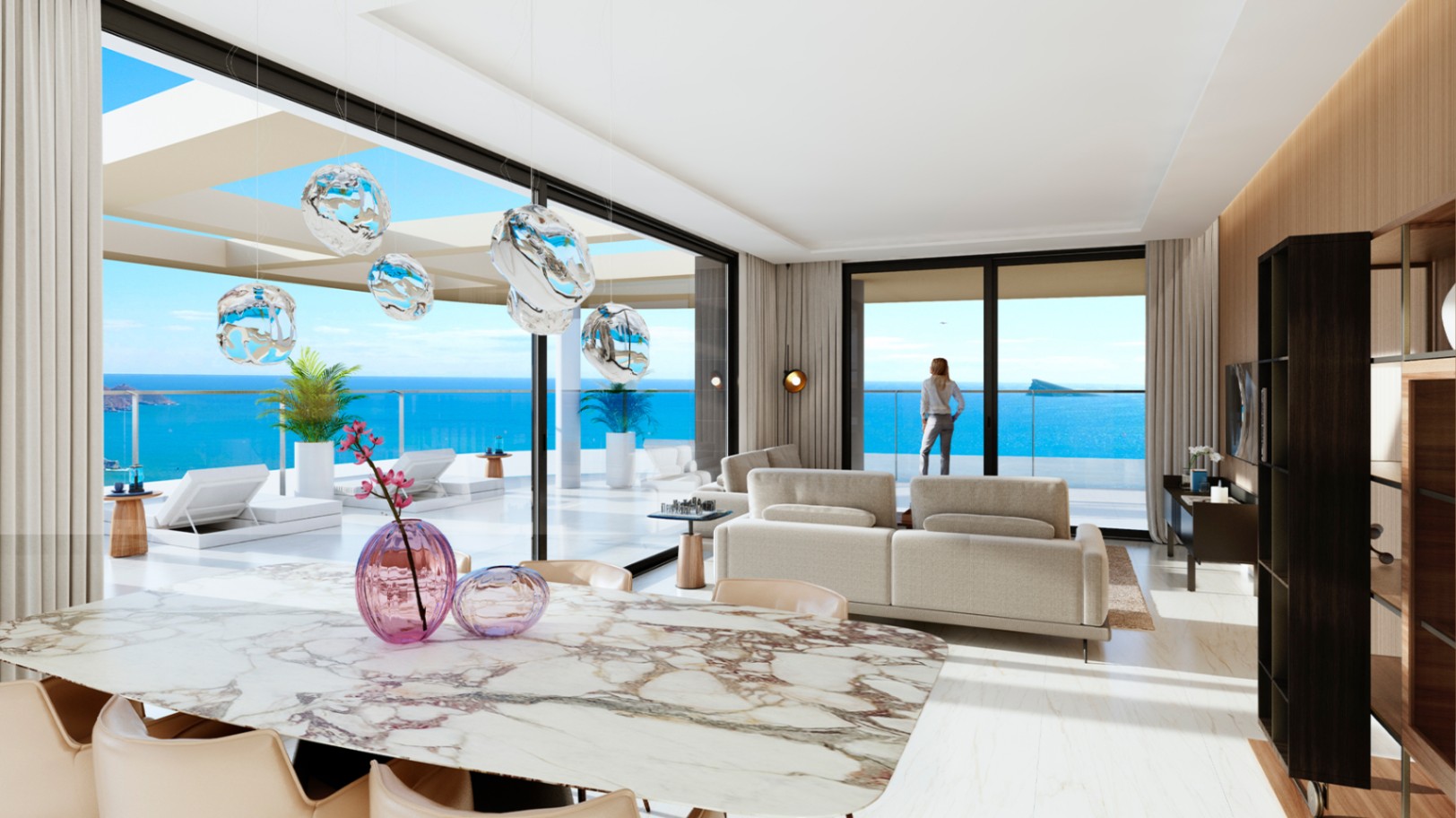 Appartement de luxe de 4 chambres sur la plage de Poniente à Benidorm