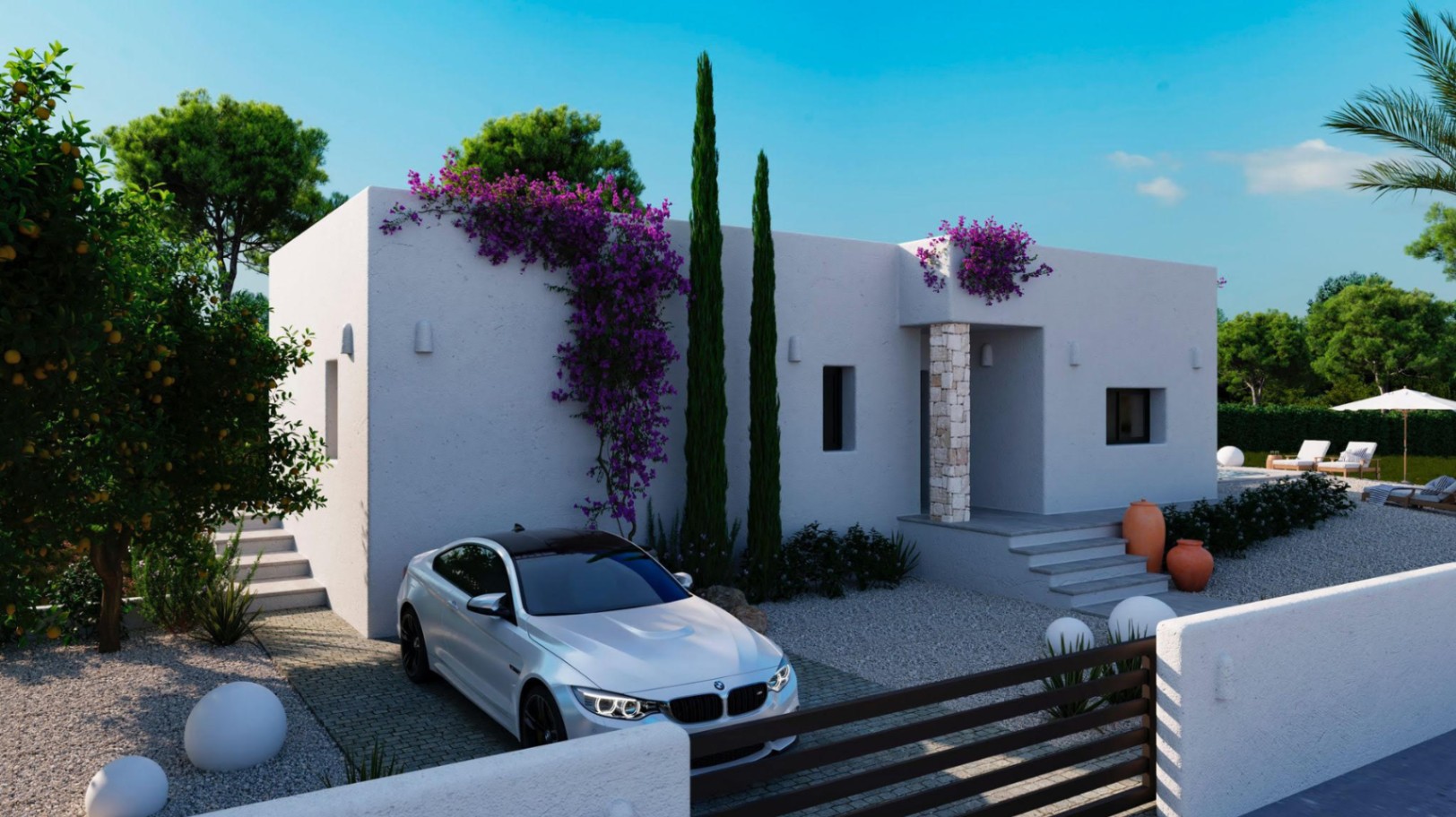 Villa in Denia im ibizenkischen Stil