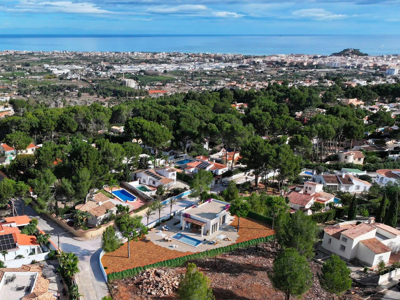 Villa in Denia im ibizenkischen Stil