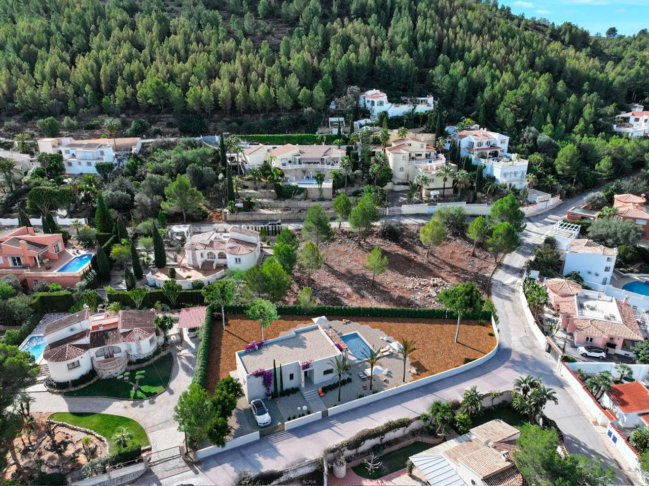 Villa in Denia im ibizenkischen Stil