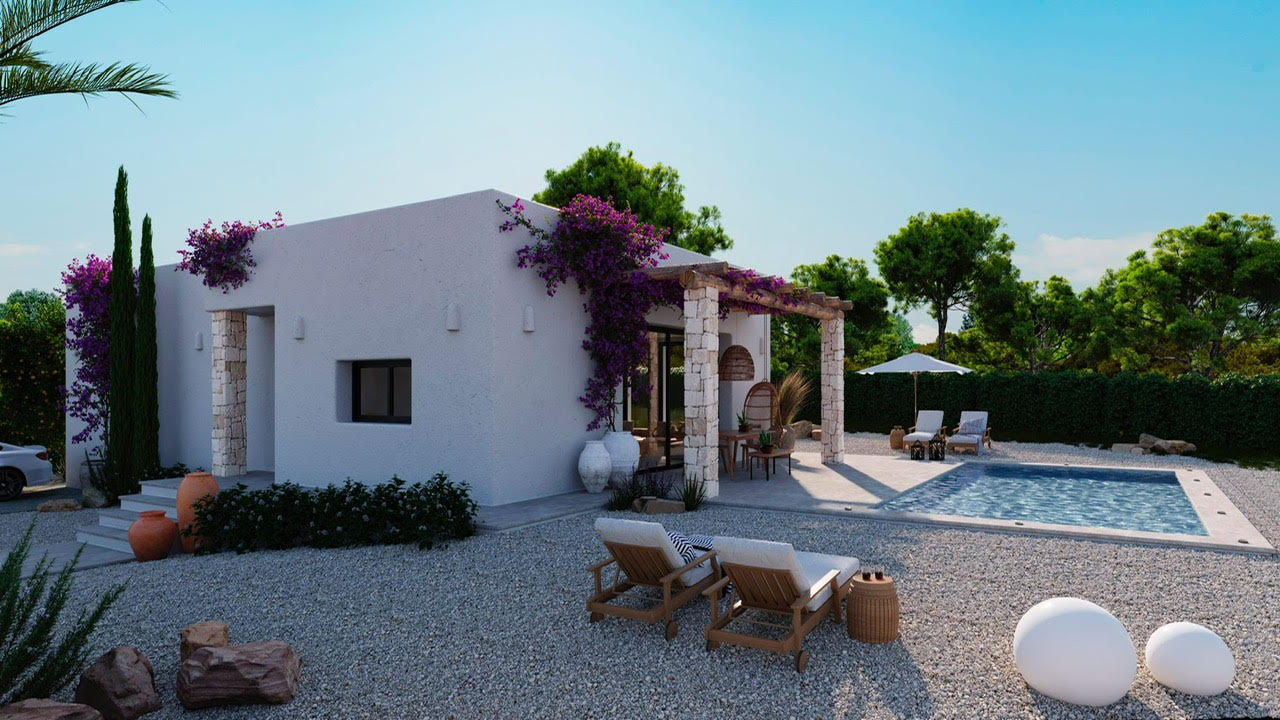 Villa in Denia im ibizenkischen Stil
