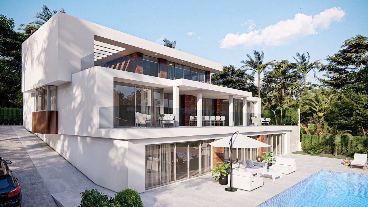 Villa de luxe moderne avec vue sur la mer