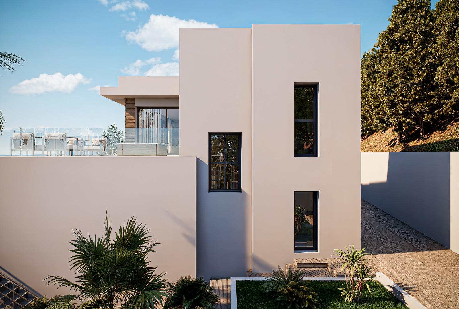 Villa de luxe moderne avec vue sur la mer