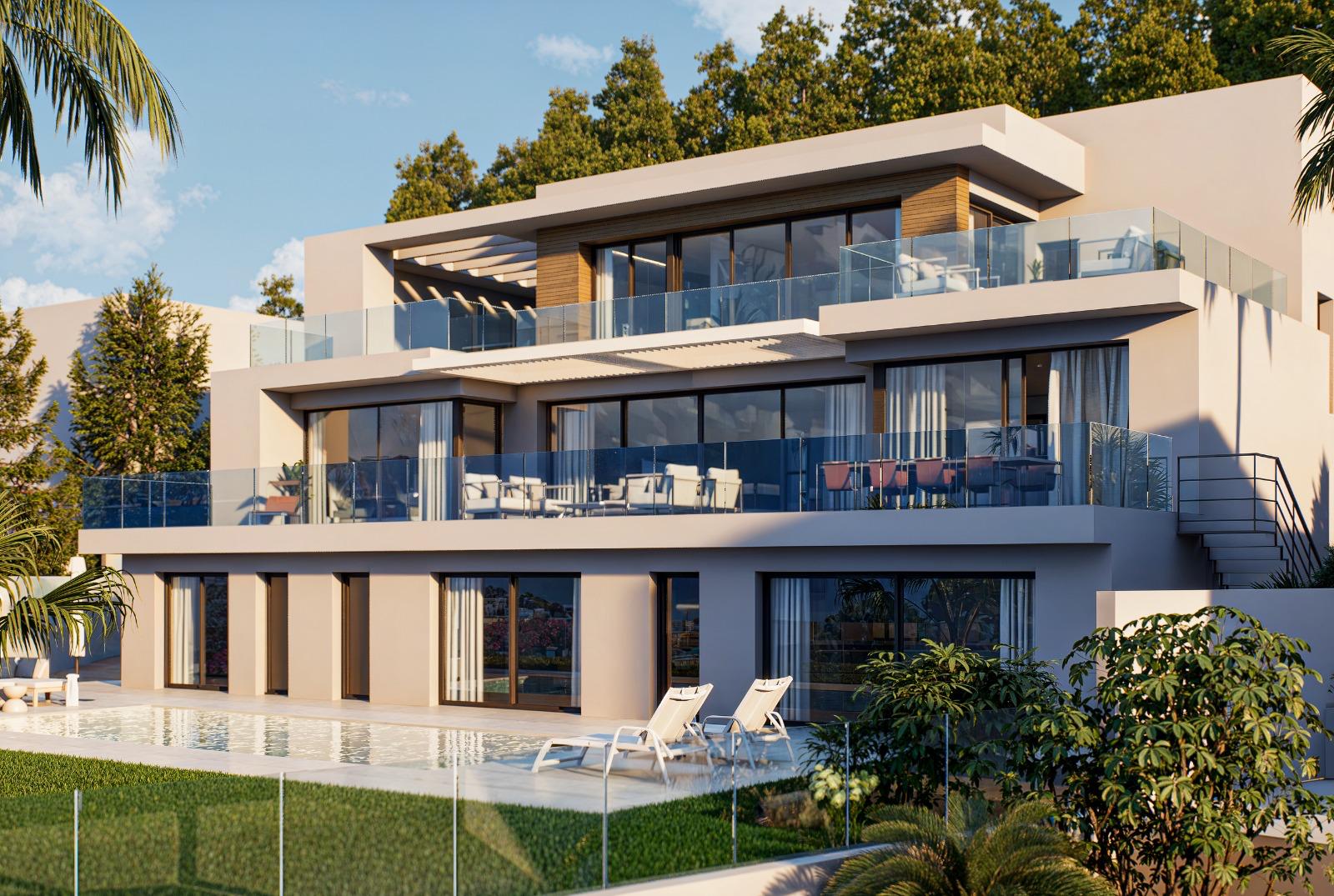 Villa de luxe moderne avec vue sur la mer
