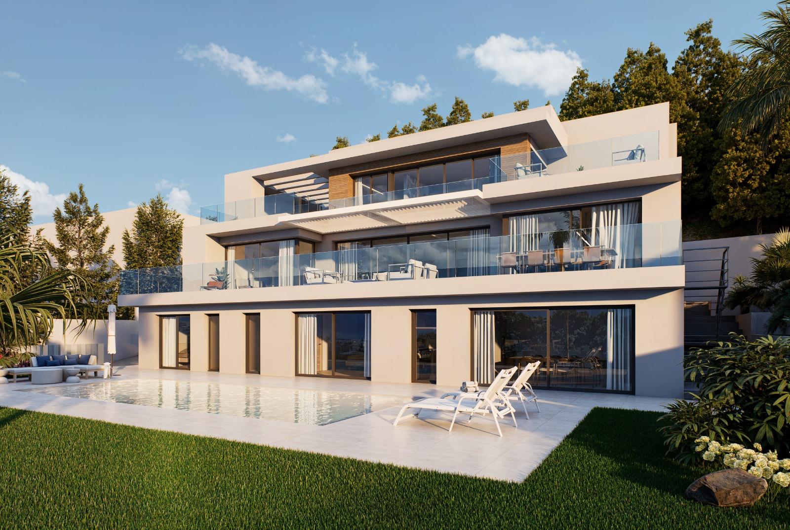 Villa de luxe moderne avec vue sur la mer
